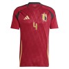 Maillot de Supporter Belgique Faes 4 Domicile Euro 2024 Pour Homme